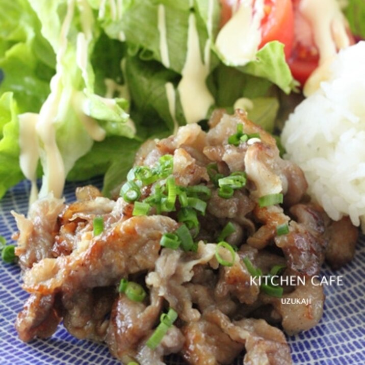 豚肉の鶏がらスープ炒め